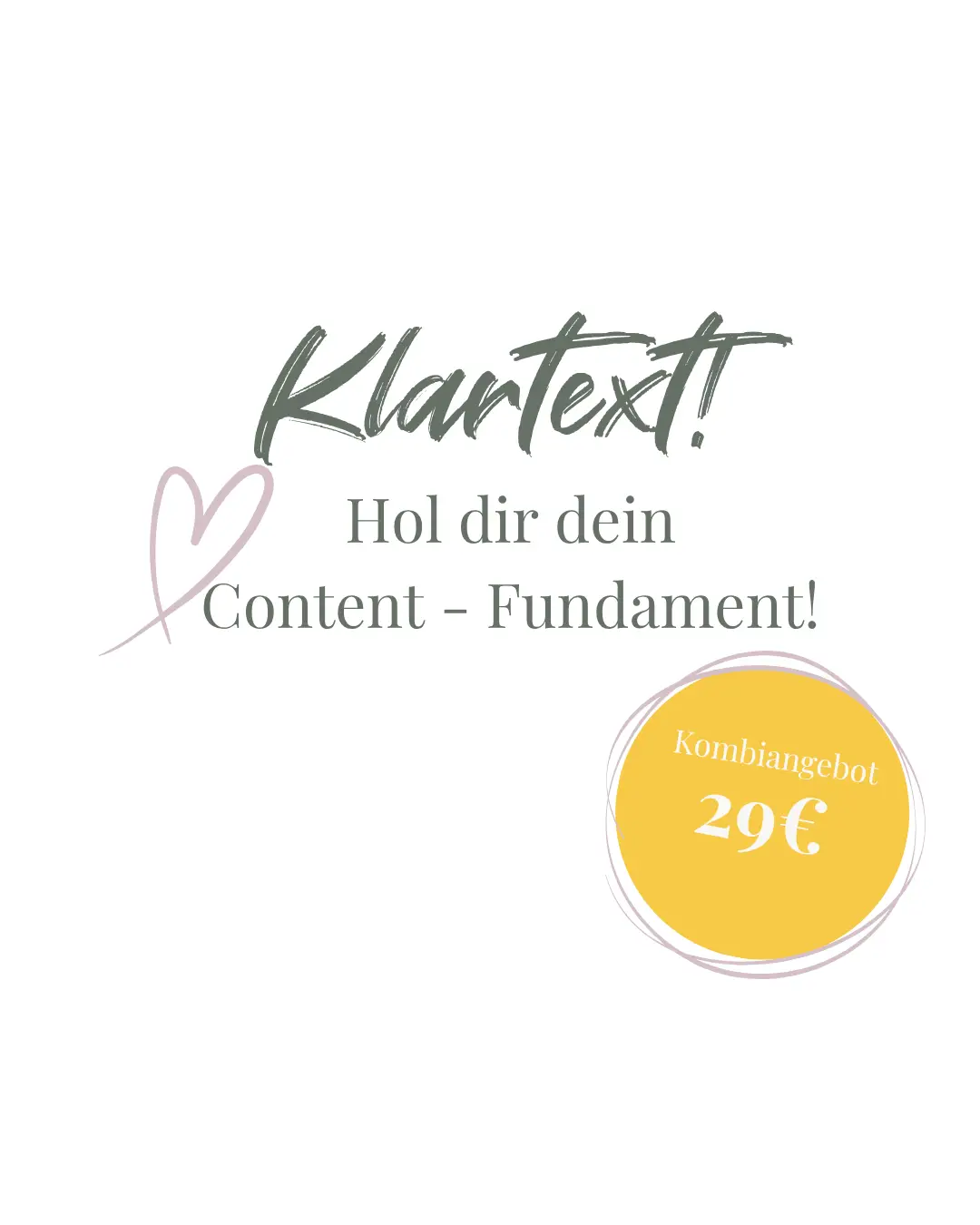 Klartext Kombi - Positionierung und Zielgruppen in einem