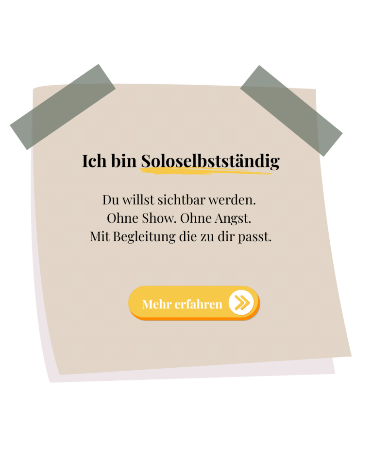 Ich bin Soloselbstständig und suche Unterstützung im Bereich Social Media