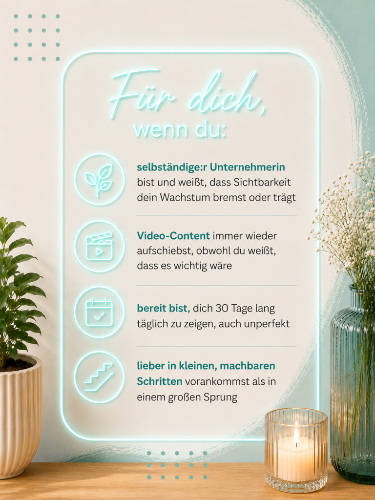 Für dich wenn...